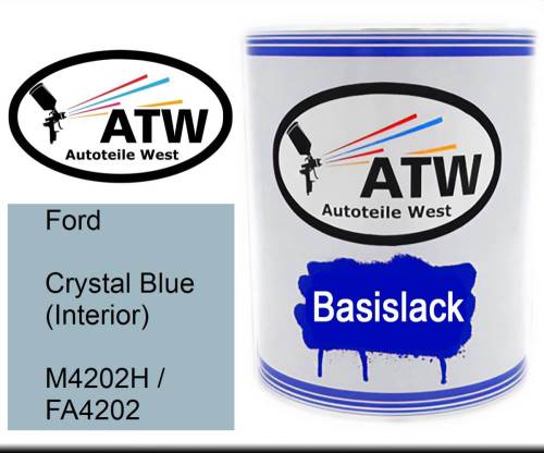 Ford, Crystal Blue (Interior), M4202H / FA4202: 1L Lackdose, von ATW Autoteile West.